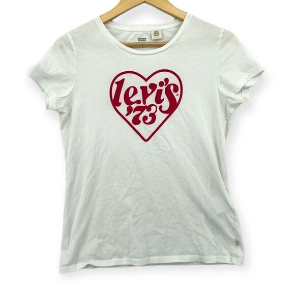 ~Levi's Women's '73 Groovy Vintage Style Heart Graphic Tee M - Picture 1 of 6